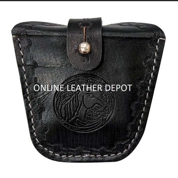 Ammo Pouch Genuine Leather Ammo Holder Bag For .22 22lr .38 .45 Brown Genuine Leather Cartridge Bullet Holder Belt Bandolier Hunter 1 PAIR