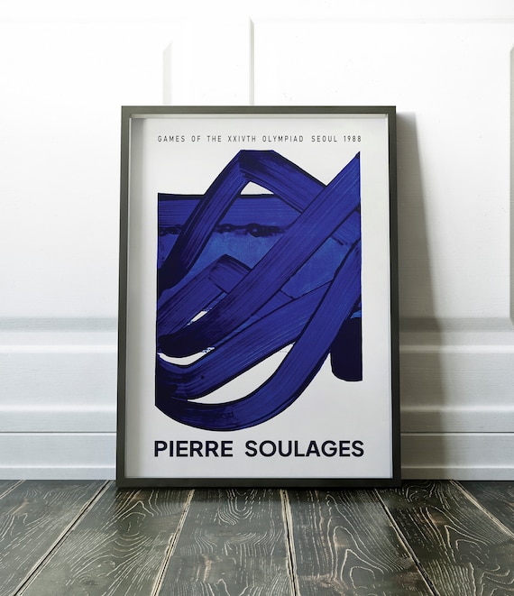 Pierre Soulages, Sérigraphie N.18, 1988 - Etsy