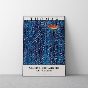 Alma Thomas - Notte stellata e gli astronauti 1972