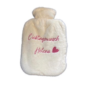 Cozy hot water bottle with a personal print, e.g. favorite person image 7