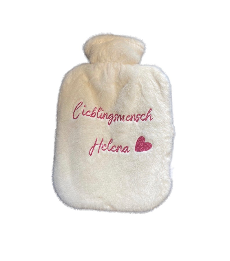 Cozy hot water bottle with a personal print, e.g. favorite person image 7