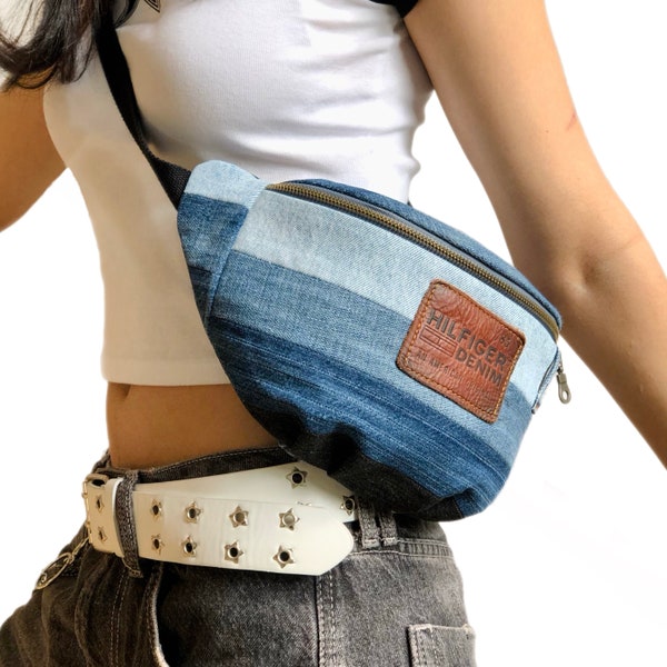 Bolso bandolera denim - riñonera - bolso cinturón - bolso bandolera - bolso bandolera