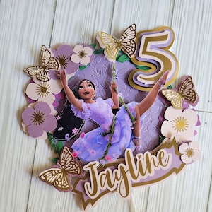 Isabella cake topper, cake topper de Isabella madrigal, Encanto party deco,, fiesta de Isabella , Isabella theme party, Isabella Encanto