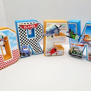 Airplanes birthday party, Disney plans birthday, Planes 3D letters, 3D letters, airplanes 3D letters, airplanes