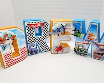 Flygplans födelsedagsfest, Disney flygplans födelsedag, Flygplan 3D-bokstäver, 3D-bokstäver, flygplan 3D-bokstäver, flygplan