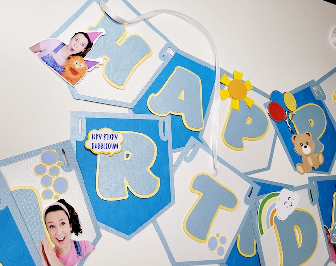 Happy 1st Birthday HUGE Ms Rachel First Birthday Boys Blue Banner 72x60 ...