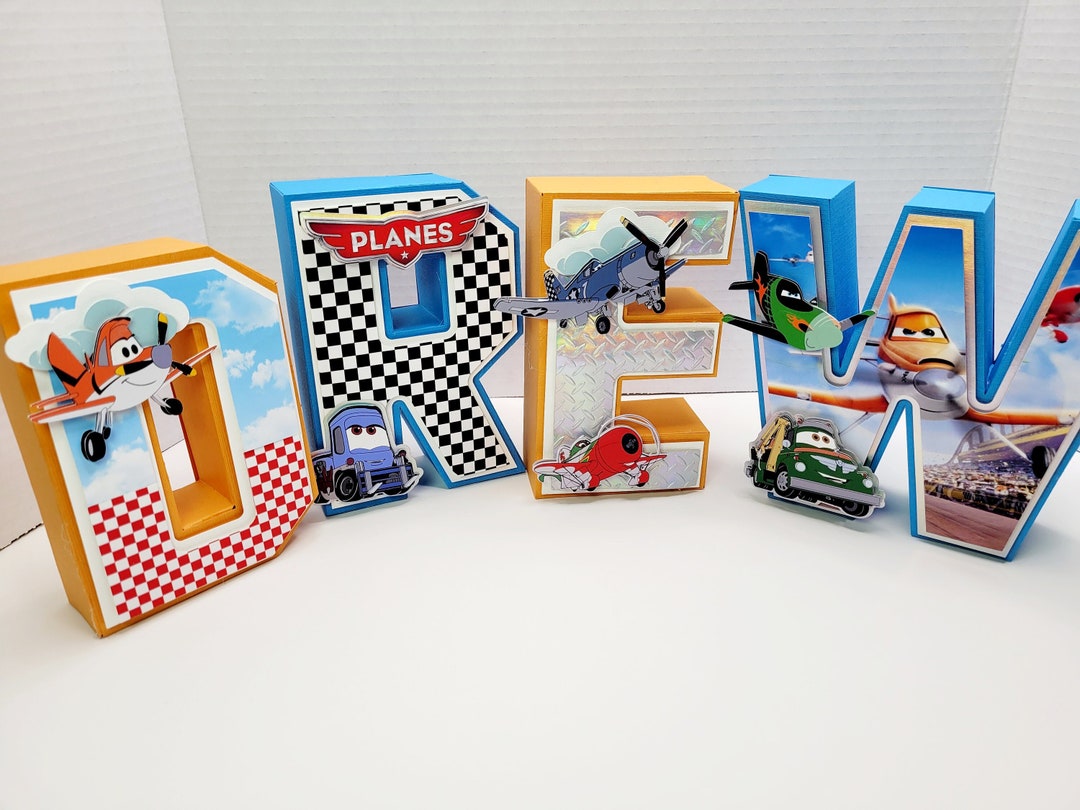 Airplanes Birthday Party Disney Plans Birthday Planes 3D Etsy