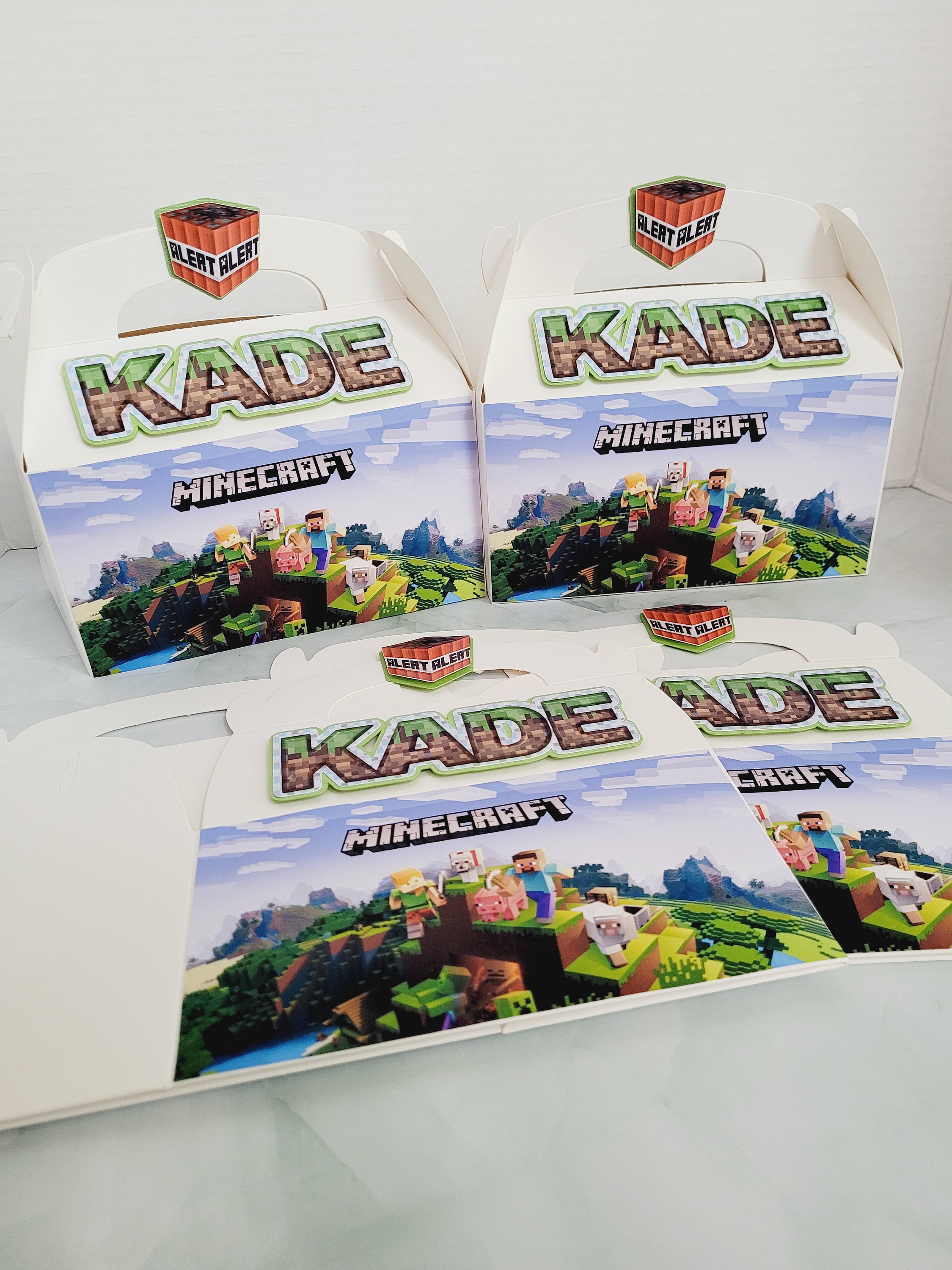 Custom Pixel Favor Boxes