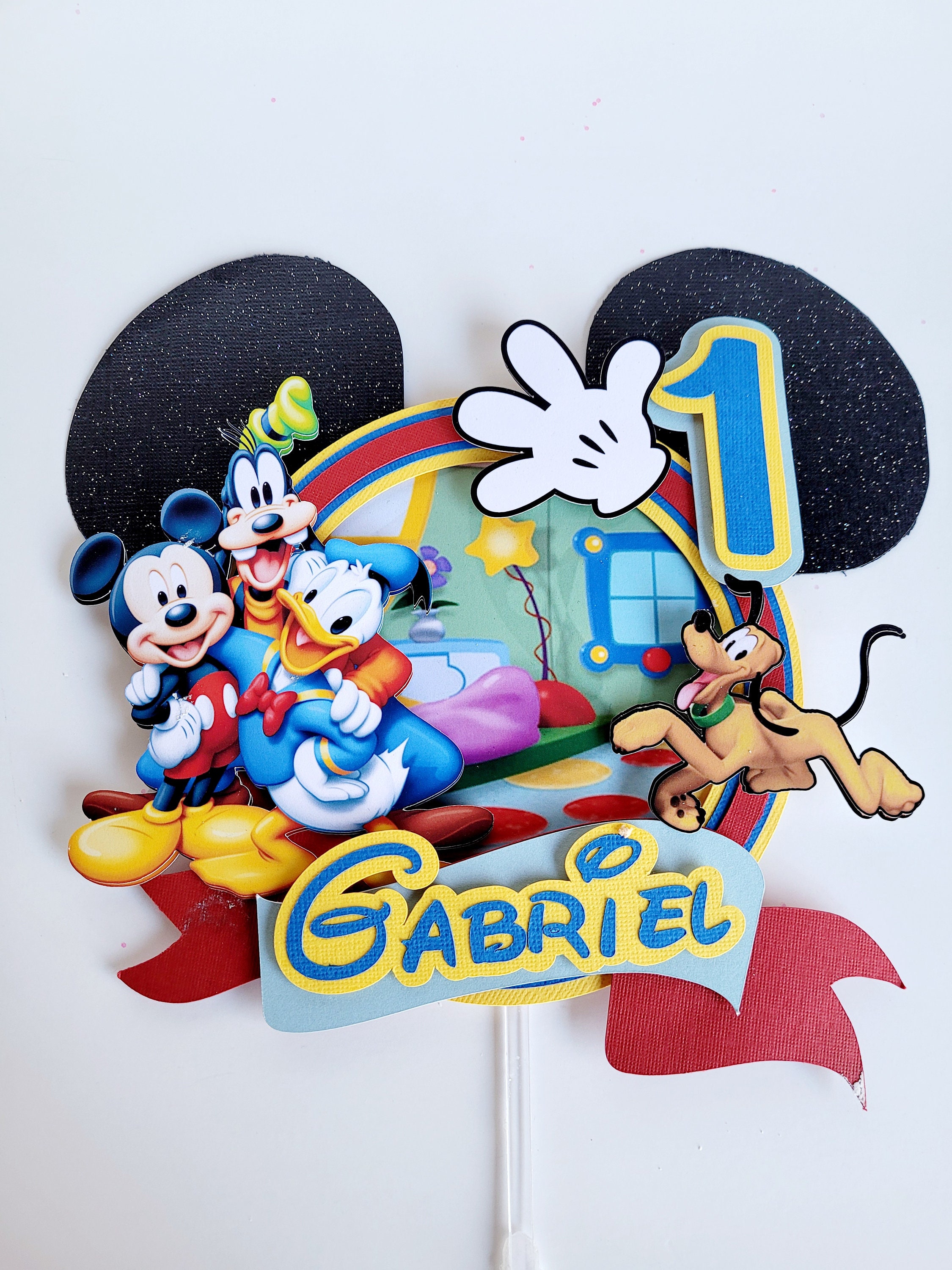 A casa do Mickey Mouse  Cupcake toppers printable, Mickey mouse, Mickey