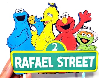 Sesame Street Cake Topper / sesame street / first birthday decorations