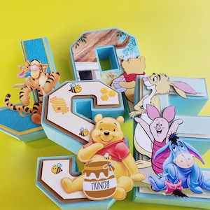 winnie the pooh / Winnie the Pooh 3d Letters / Winnie the Pooh Birthday Party