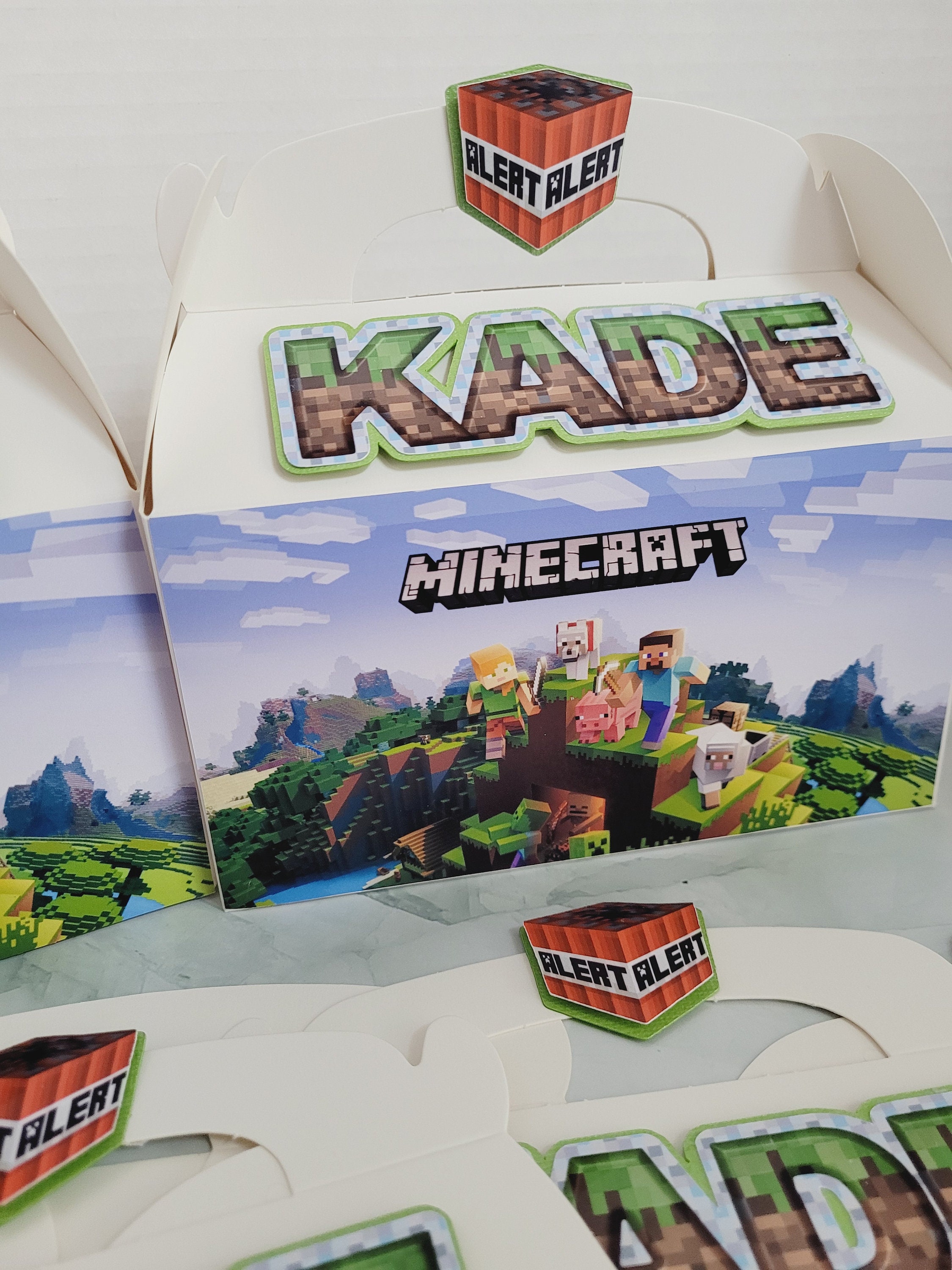 Custom Pixel Favor Boxes