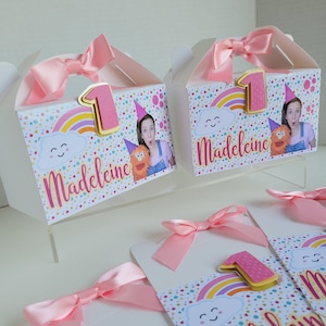Ms Rachel Birthday Party, MS Rachel Decorations, favor boxes,candy boxes inspired by MS Rachel Candy boxes inspired by MS Rachel sticky gum