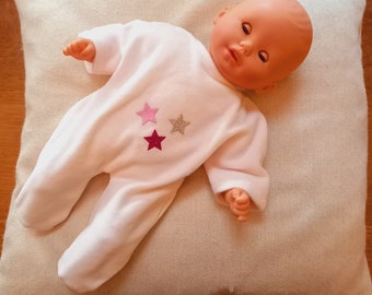 Pyjama poupon 30 cm, pyjama baigneur, tenue bébé calin corolle 30 cm, grenouillère poupée 30 cm, pyjama poupée 30 cm, vêtements bébé calin