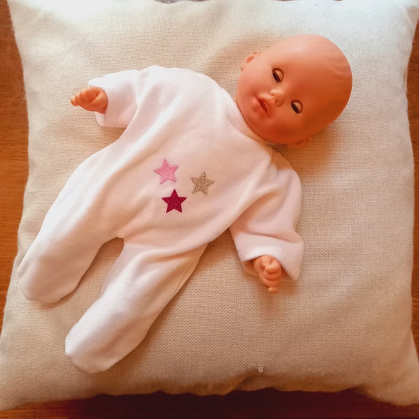 Pyjama poupon 30 cm, pyjama baigneur, tenue bébé calin corolle 30 cm, grenouillère poupée 30 cm, pyjama poupée 30 cm, vêtements bébé calin