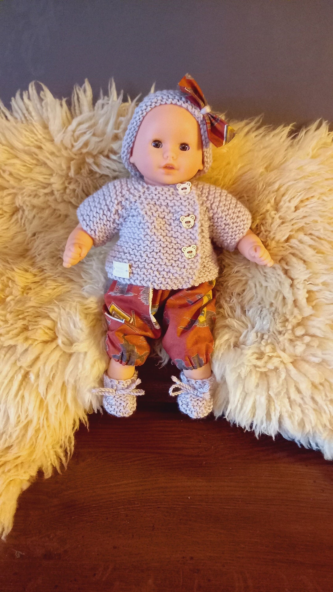 Vêtements poupon 30 cm corolle,habits de poupon 30 cm, ensemble poupée