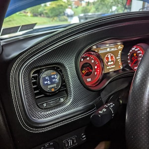 PazPodz 52mm Gauge Pod Driver&#39;s Side HVAC Vent Insert fits Dodge Charger (2011+)