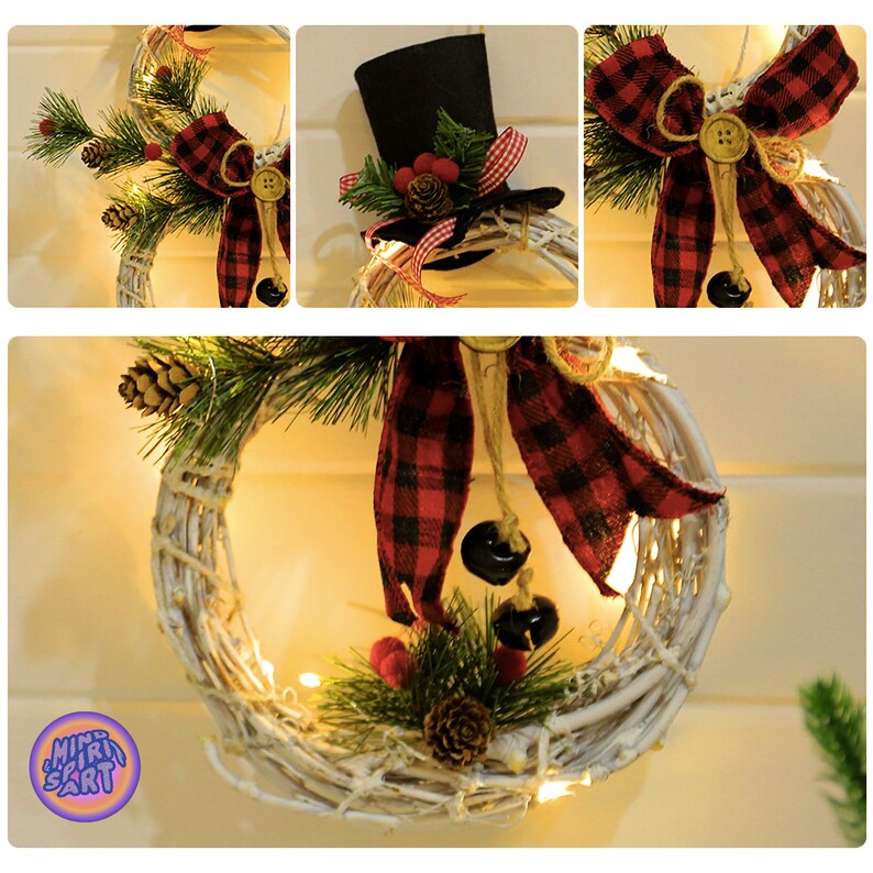 Christmas Wreaths for Front Door Fall Christmas Wreath Etsy