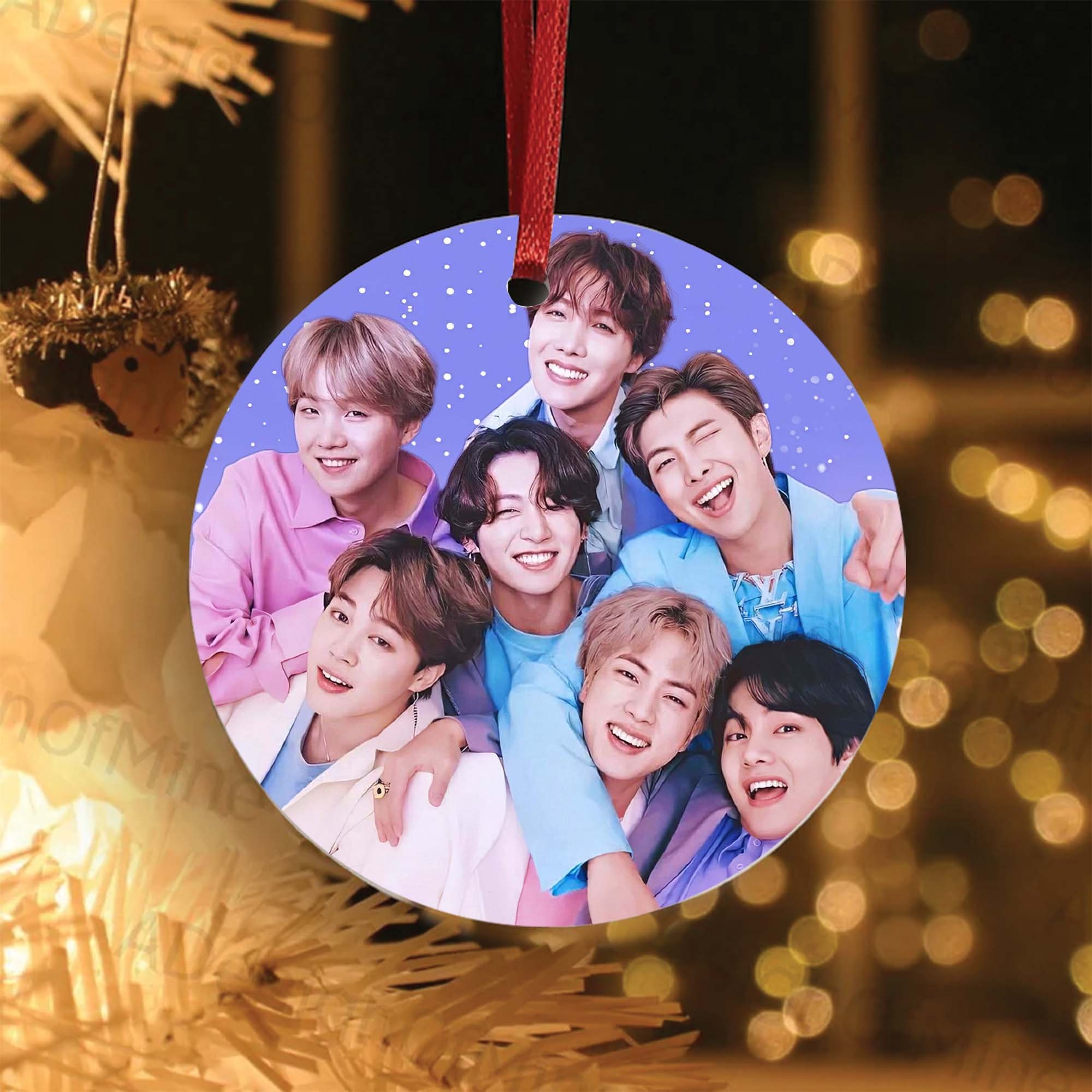 B.T.S Christmas Ornaments, Kpop Christmas Ornament