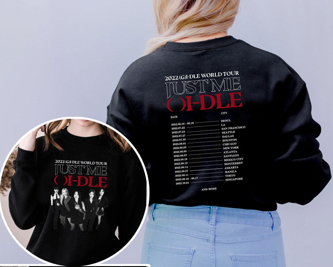 Gidle Just Me 2022 World Tour Shirt Gidle Just Me Gidle Etsy