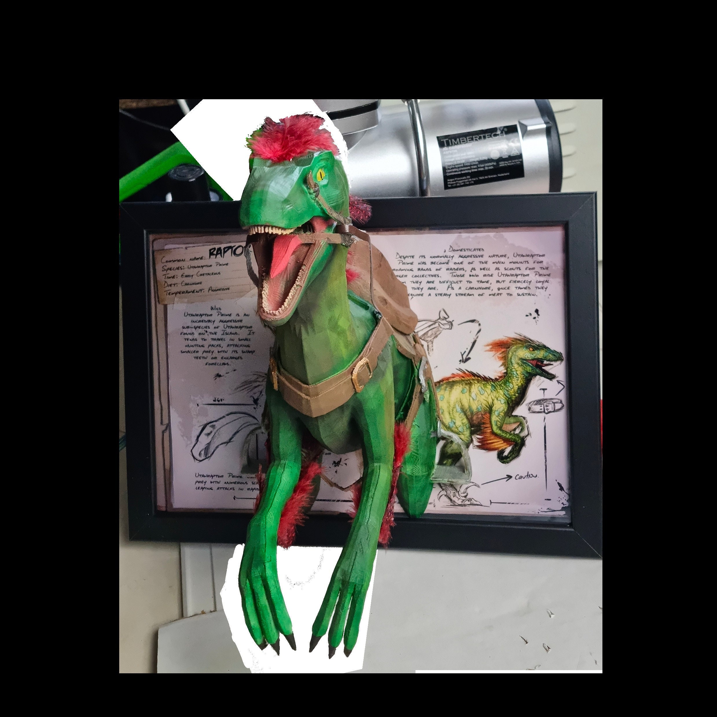 Cadre 3D Ark Survival Evolved | Raptor