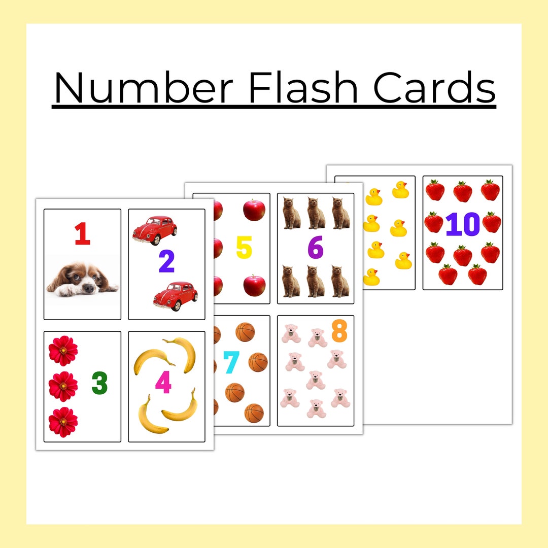 Number Printable Flash Cards for Kids Homeschool Flash Cards Number Printable Flash Cards for Kids Homeschool Flash Cards
