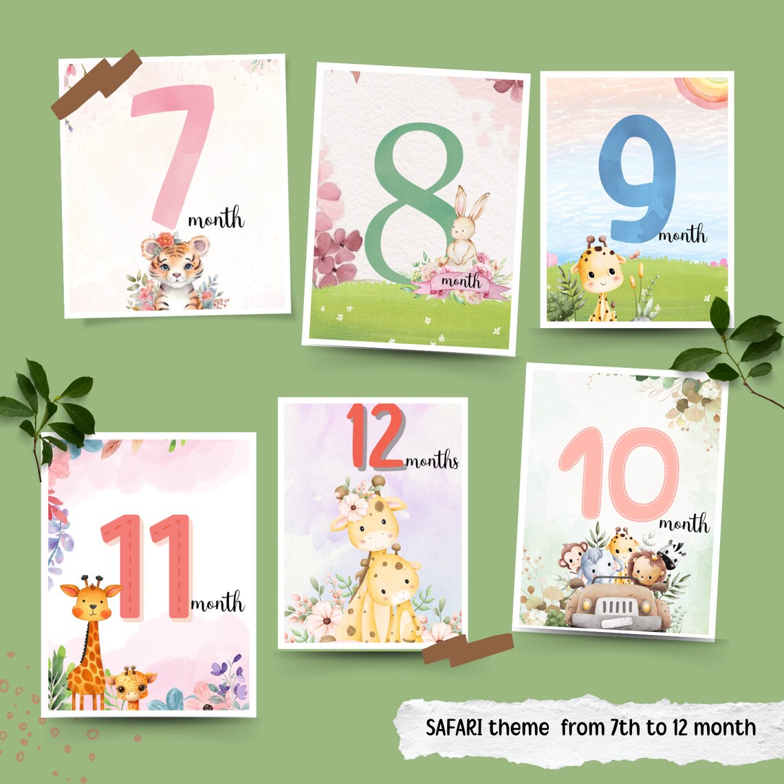 Baby Announcement &amp; Monthly Milestone Svg Adorable Baby Arrival Card ...