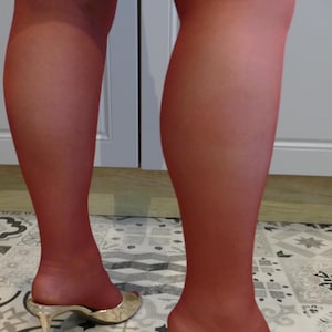 20D Semi Gloss Red SheerToe, Sheer to Waist Tights/Pantyhose One Size 2 Pair Pack