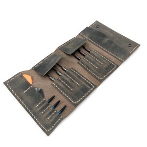 Personalisierte Leder Dart Tasche - Handgefertigte Dart Hülle - Individuelles Geschenk für Dart Spieler - Leder Dart Spieler Brieftasche - Einzigartiges Geschenk für Dart Spieler