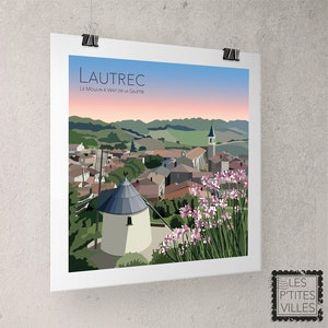 Affiche LAUTREC 40x40cm
