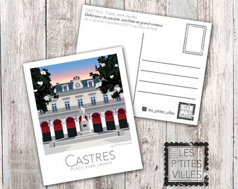 Carte postale CASTRES Place Jean Jaurès