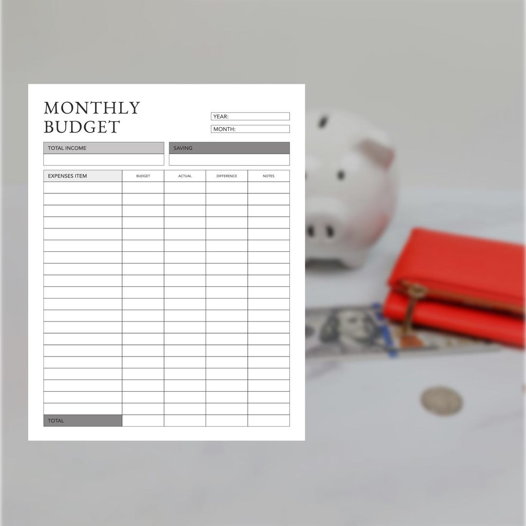 Small Business Monthly Budget Tracker: Income & Expense Planner (PDF ...