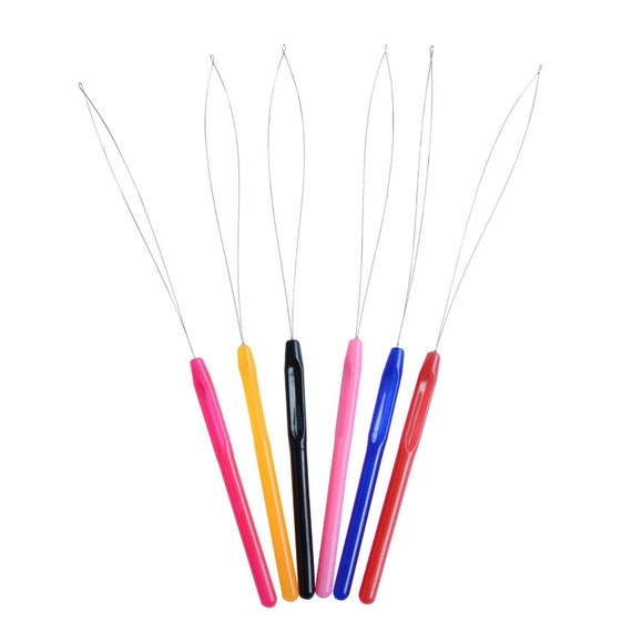 Micro Rings Loop Tool Threader Pulling Needle Used With Hair Plier