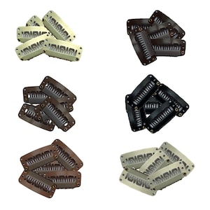 Snabbklämmor Grepp För Remy Clip-in Hårförlängningar Vävningar Peruker 23 mm/2,3 cm 10-50 Styck