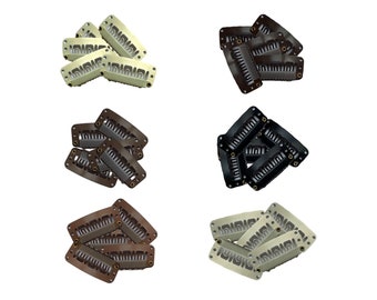 Pinzas de clips a presión para Remy Clip en extensiones de cabello Tejidos Tramas Pelucas 32mm / 3.2cm 10-50 Piezas