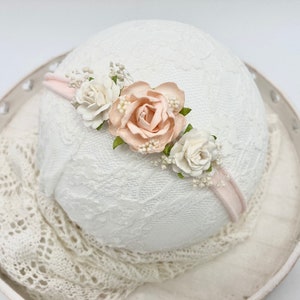 Hairband baby dried flowers/baptism/shooting/wedding/grows with you