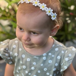 Haarband Baby / Trocken blumen / wächst mit / Babyshooting /Babyband / Haarschleife /Stirnband /Taufe Bild 8