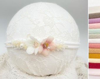 Baby headband/baptism/wedding/shooting/mini hair wreath/baby headband/children's photo props