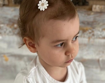 Flower girl hair clips, baptism hair clips, christening hair clips, flower girl hair accessories, white bows, christening bows