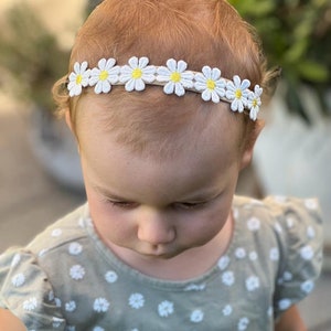 Haarband Baby / Trocken blumen / wächst mit / Babyshooting /Babyband / Haarschleife /Stirnband /Taufe Bild 7