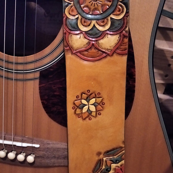 Mandala guitar strap