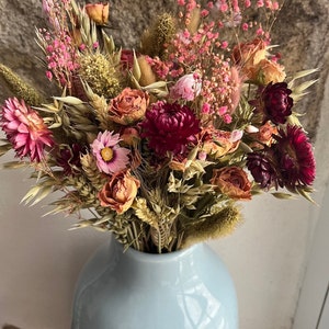 Country Garden Dried Flowers l pink mixed dry flowers l