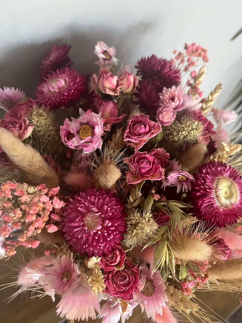 Country Garden Dried Flowers l pink mixed dry flowers l image 8