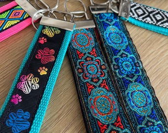 Keychains in various colors