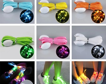 Cordones LED iluminados para zapatillas de entrenamiento/running