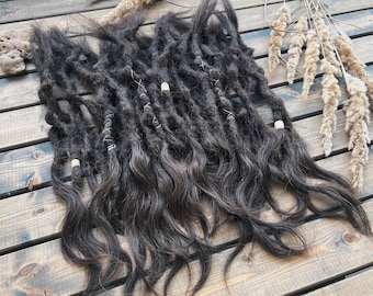 Dreads D.e ou S.e pour cheveux humains naturels texturés, teinte 4