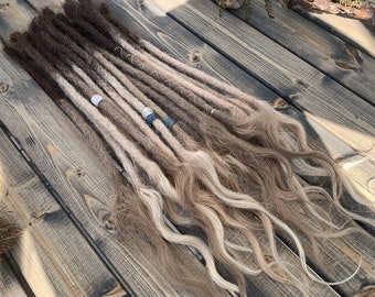Ombre Mix Blond Human Hair Dreads Extensions or D.e S.e Dreads