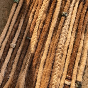 Jamylein Human Hair dreadlocks with long ends, Boho Style D.E or S.E dreads image 4