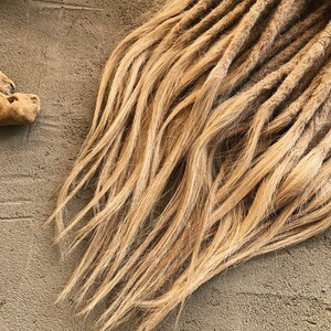 Ombre Human Hair Dreads With Long Ends Boho style 10 SE 24,10 SE 22,10 SE 20 image 2