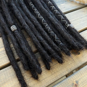 Dreads van echt haar met gesloten uiteinden D.e of S.e Dreads Kleur 4 afbeelding 3